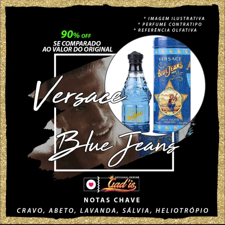 Perfume Similar Gadis 448 Inspirado em Versace Blue Jeans Masculino Contratipo